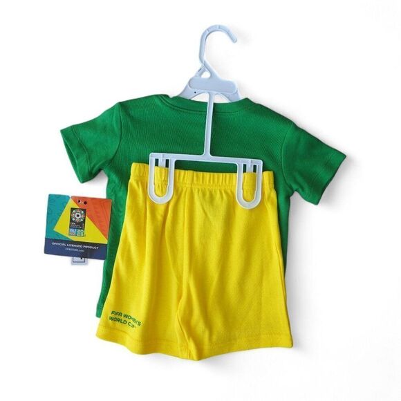 Outerstuff FIFA Women's World Cup Brazil 2 Piece Shorts / Shirt Set Toddler 2T - Picture 2 of 6